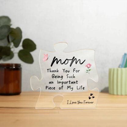 Puzzle Acrylic, Personalized Acrylic Plaque, Mom Gift, Gift for Mom, Custom Acrylic, Personalized Acrylic Gift