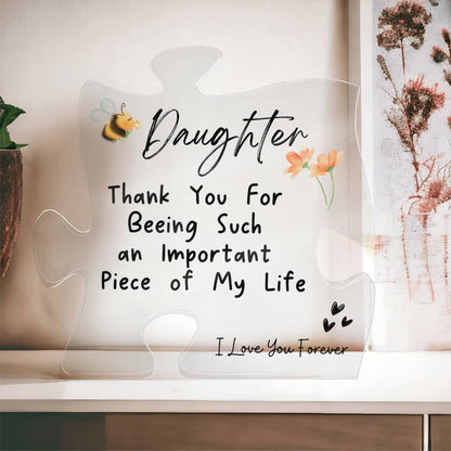 Puzzle Acrylic, Personalized Acrylic Plaque, Daughter Gift, Gift for Daughter, Custom Acrylic, Personalized Acrylic Gift