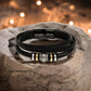 Vegan Leather Bracelet For Son From His Parents - Gift for Son on His Birthday - Grown-up Son Bracelet Gift - Meaningful Graduation Gift for Son - Wedding Gift