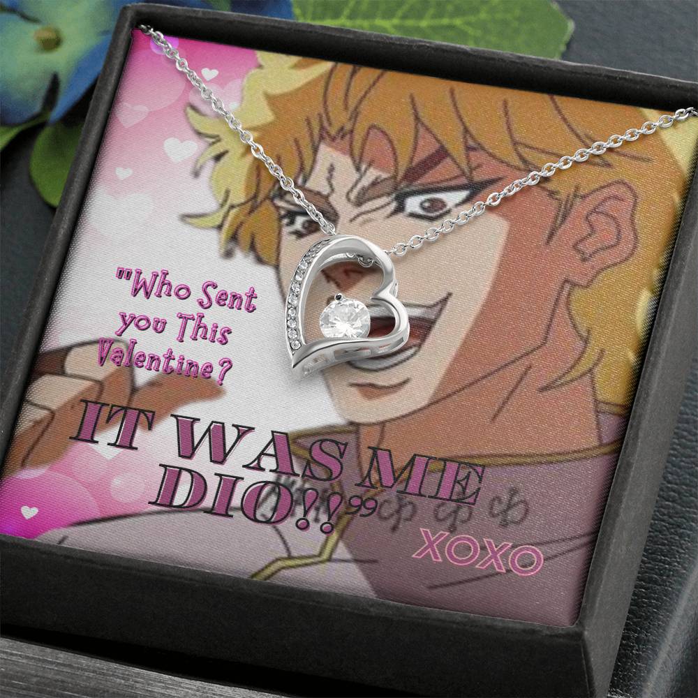 Jojo Adventure - Dio Valentine - Bizarre - Anime Forever Love Necklace | Japanese Art Anime Art | anime fan | Anime Design | Anime Gifts Anime Gifts for Her Gift for Valentine | Bizarre