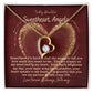 Valentine's Gift - Gift for My Beautiful Sweetheart, Customizable, Personalized Heart Pendant Gift, Forever Love Necklace