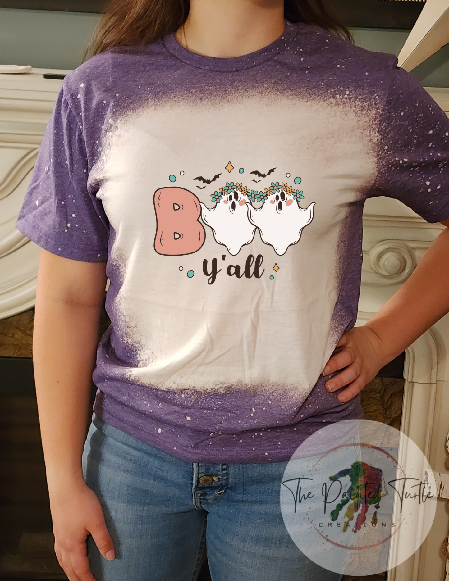 Halloween - Boo Y'all Ghost Shirt - Sublimation