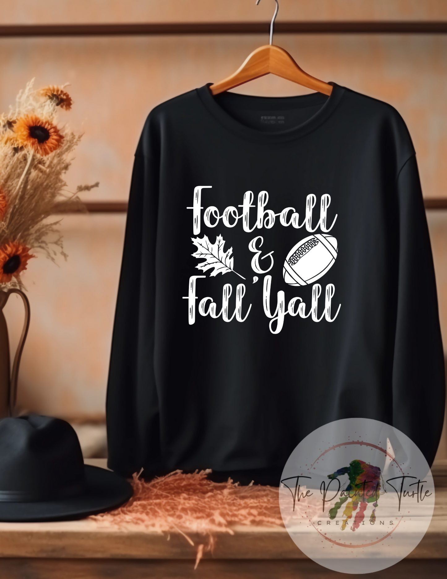 Football and Fall Yall - Comfy Sweatshirt - Game Day Shirt