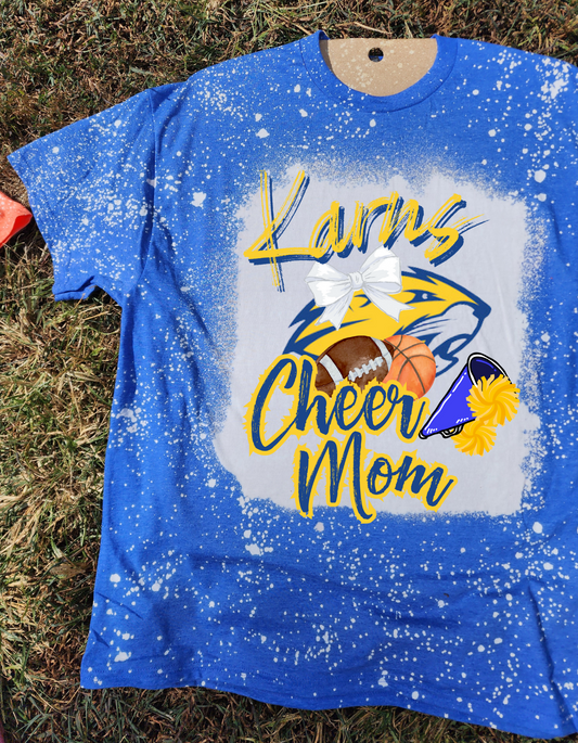 cheer mom, karns football, karns basketball, cheer mom tee, cheer mom sweatshirt, football mom, basketball mom, bleached tee, bleached shirt, high school football, high school basketball, homecoming
