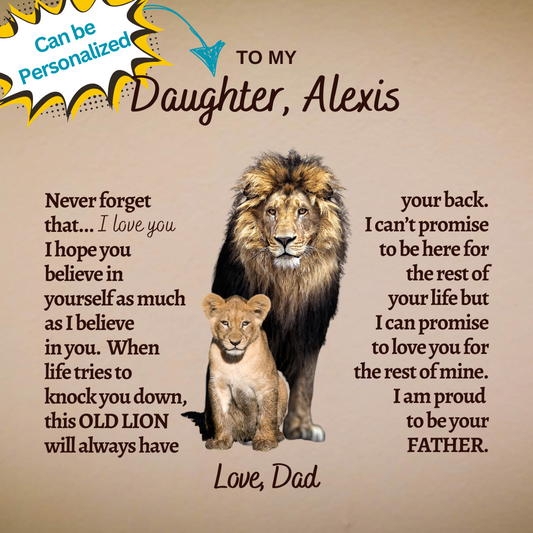 gift for daughter, to daughter from dad, gift from dad, gift from father, graduation gift for her, custom gift, personalized gift for her