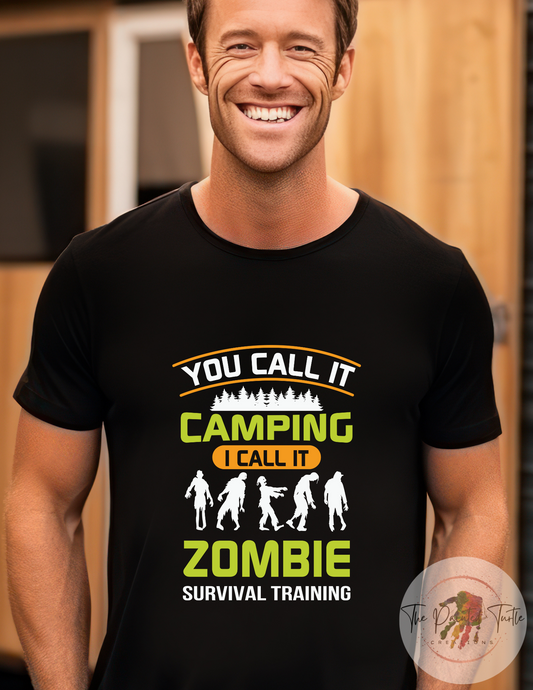 you call it camping i call it zombie survival training