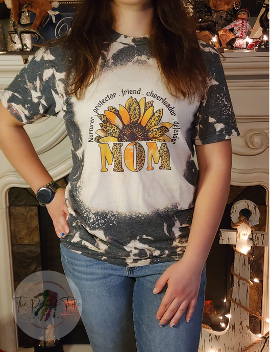 mom sunflower sublimation shirt