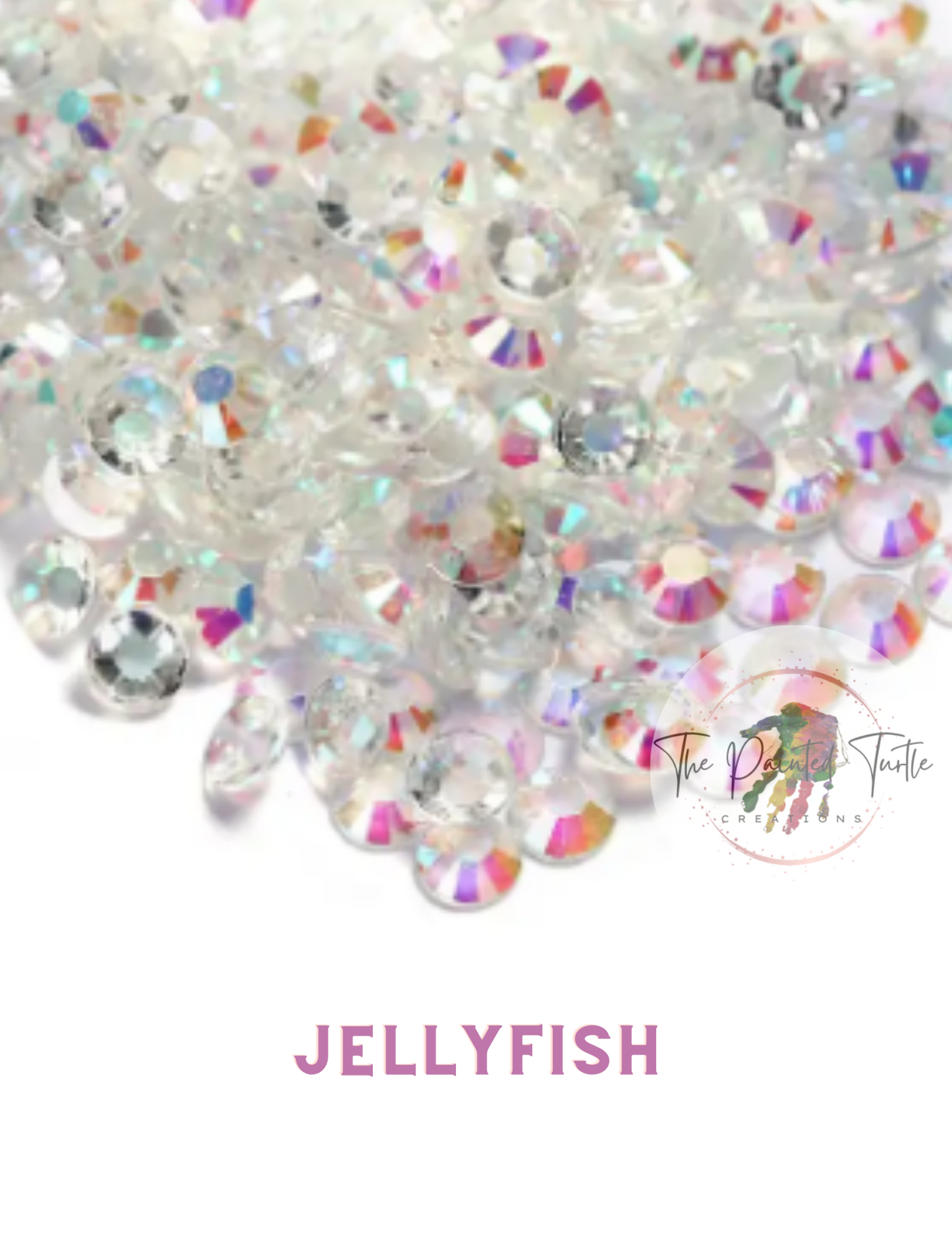 clear ab jelly resin rhinestones, jellyfish color rhinestones
