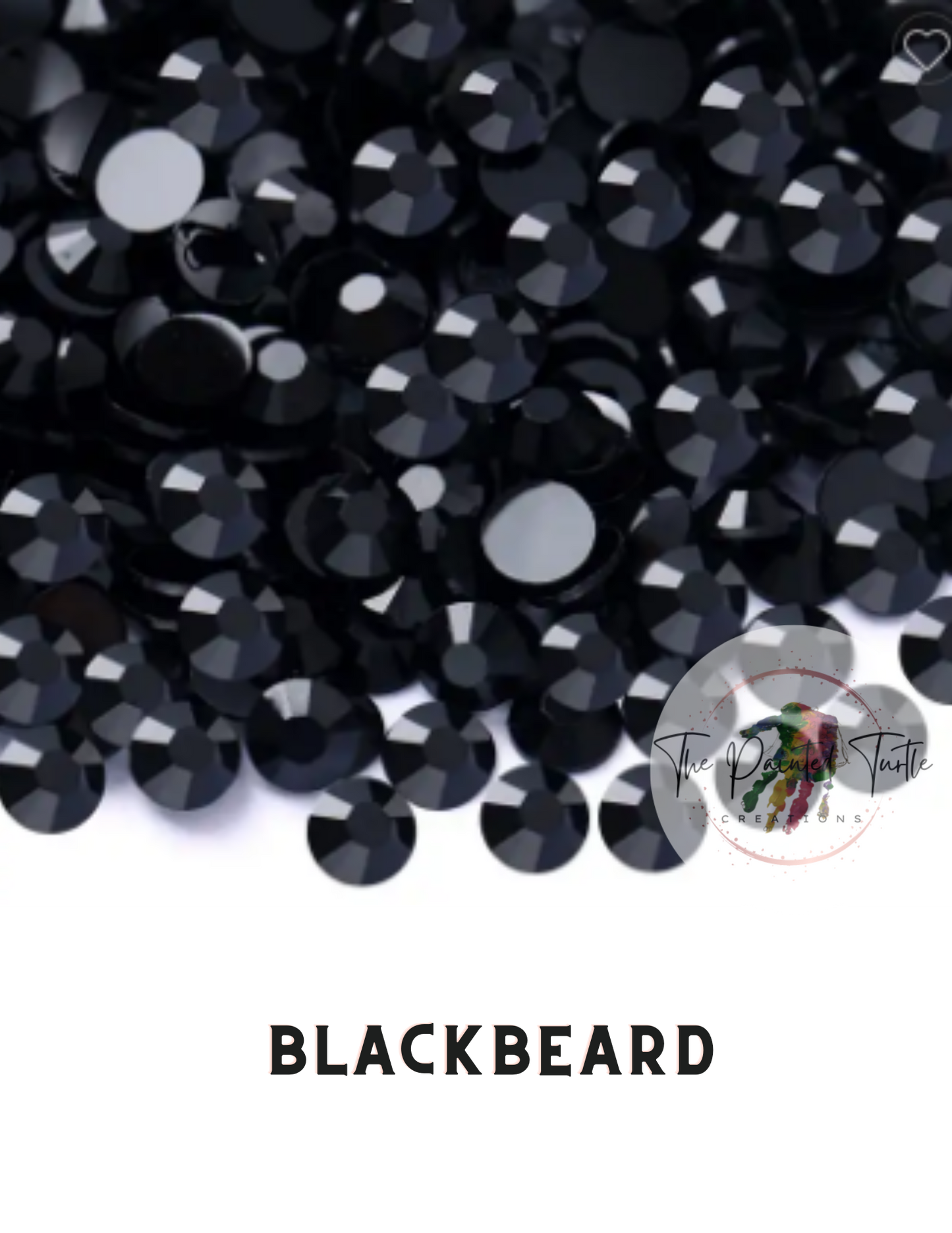 Black Jelly Rhinestones - Non Hotfix - Flatback - Resin