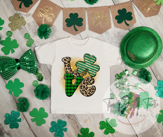 Love St. Patricks Day Sublimation Shirt