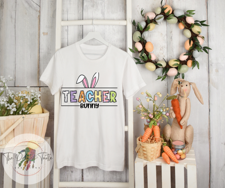 Teacher Bunny Sublimation Shirt