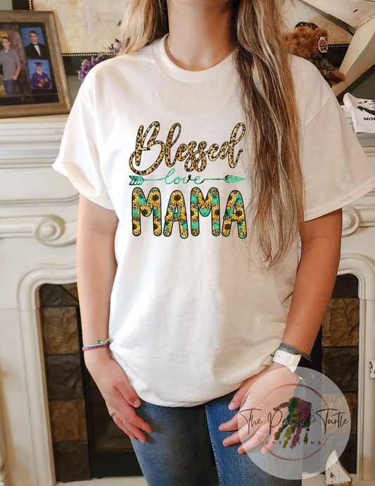 Blessed Mama -Love -Arrow -Sublimation Shirt