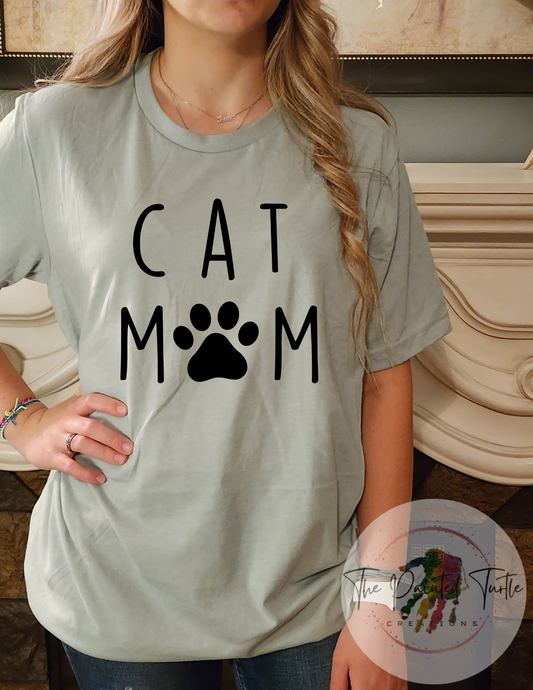 Cat Mom Paw Print - Sublimation Shirt