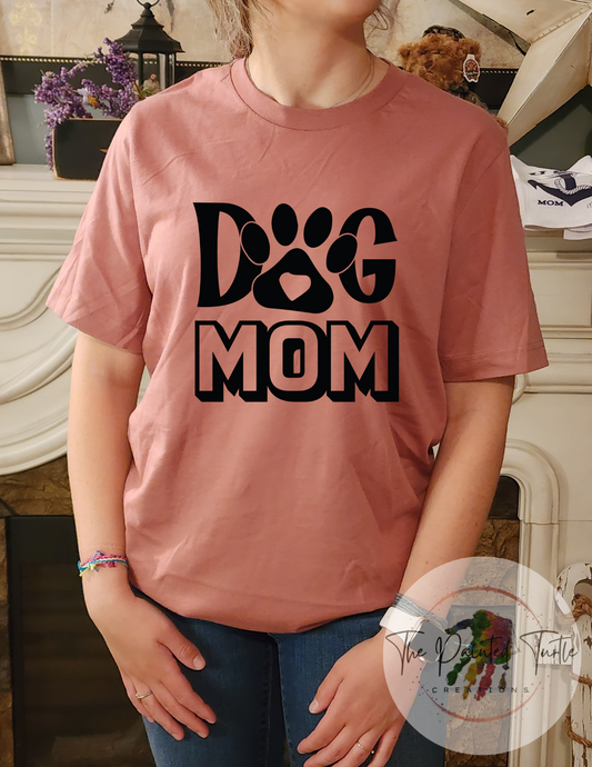 dog mom dog paw sublimation shirt