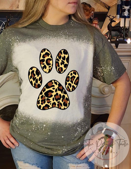 Dog Cheetah Paw Print - Sublimation Shirts