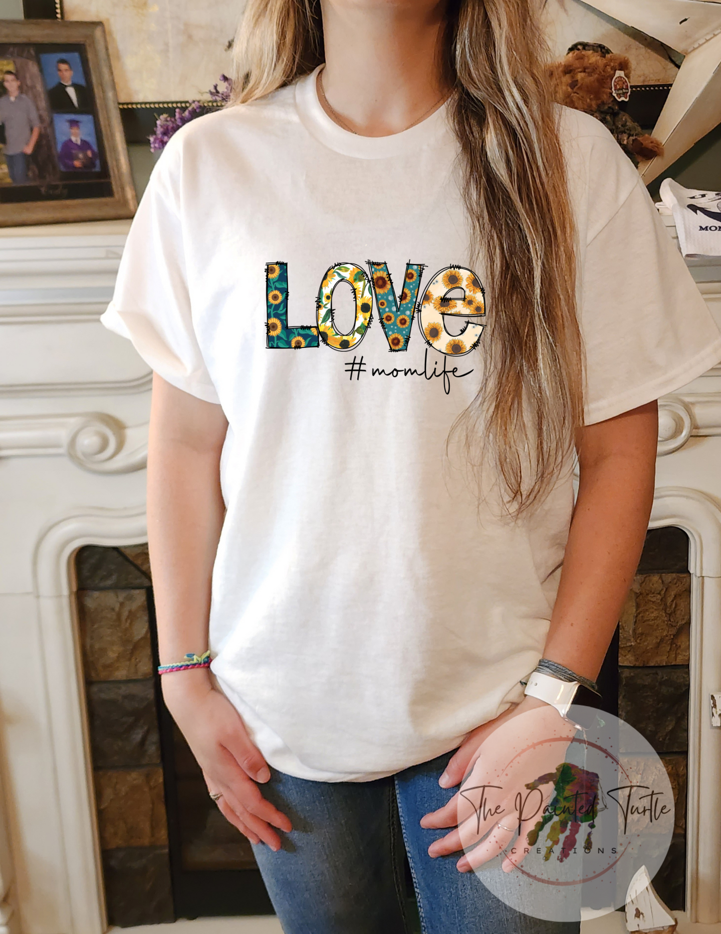 love sunflower #momlife sublimation shirt