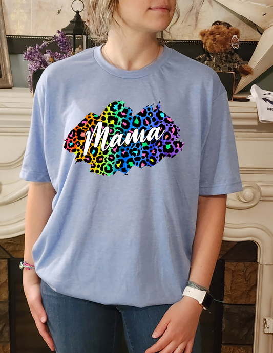 colorful paint smear mama cheetah overtime hours work all day bullshit pay shirt sweatshirt