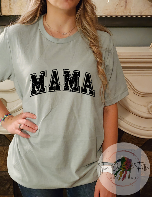 mama jersey/college font sublimation shirt