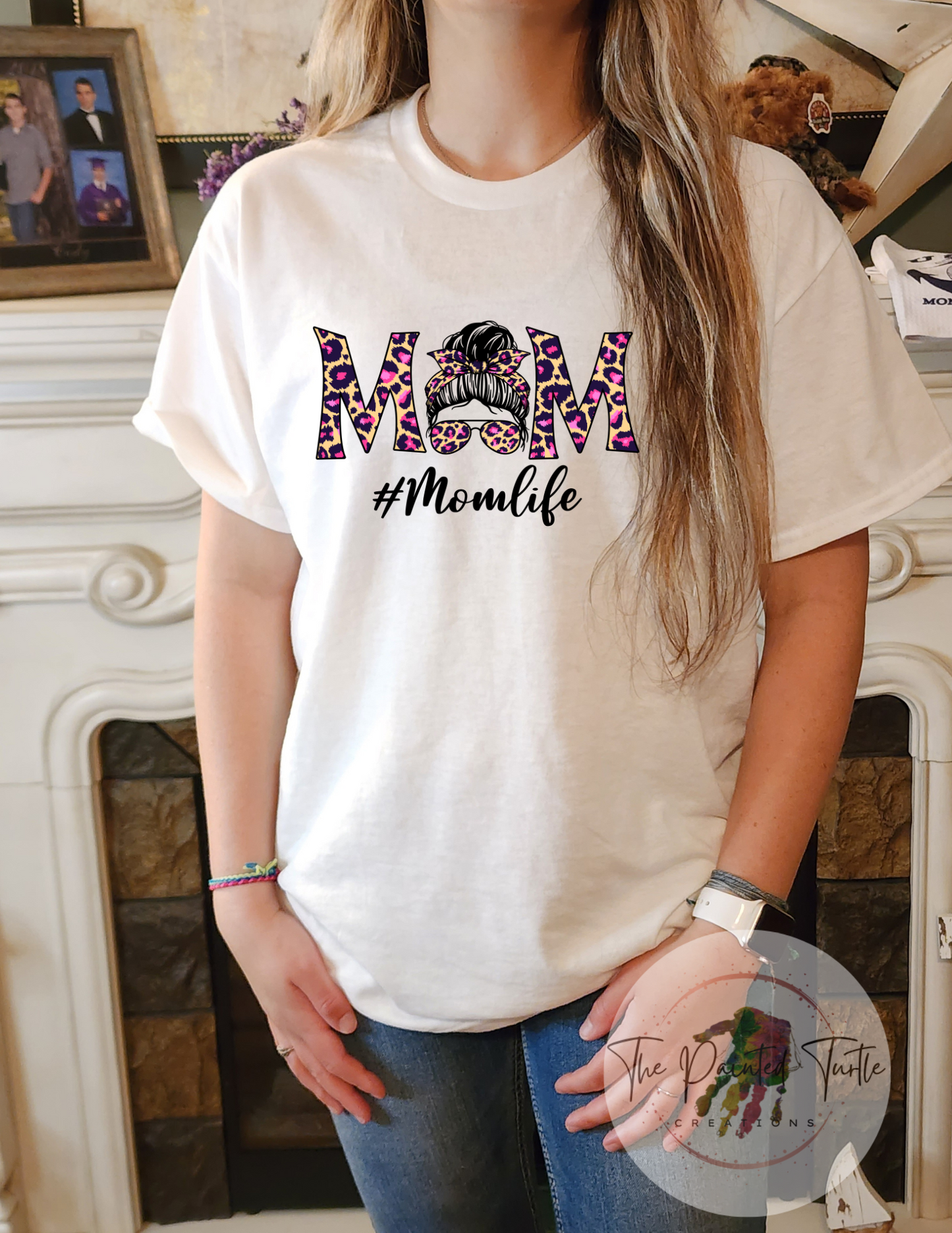 Mom Life - Pink Cheetah-#Momlife Sublimation Shirt