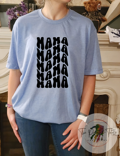 Mama Echo Groovy Font Shirt- Sublimation Shirt