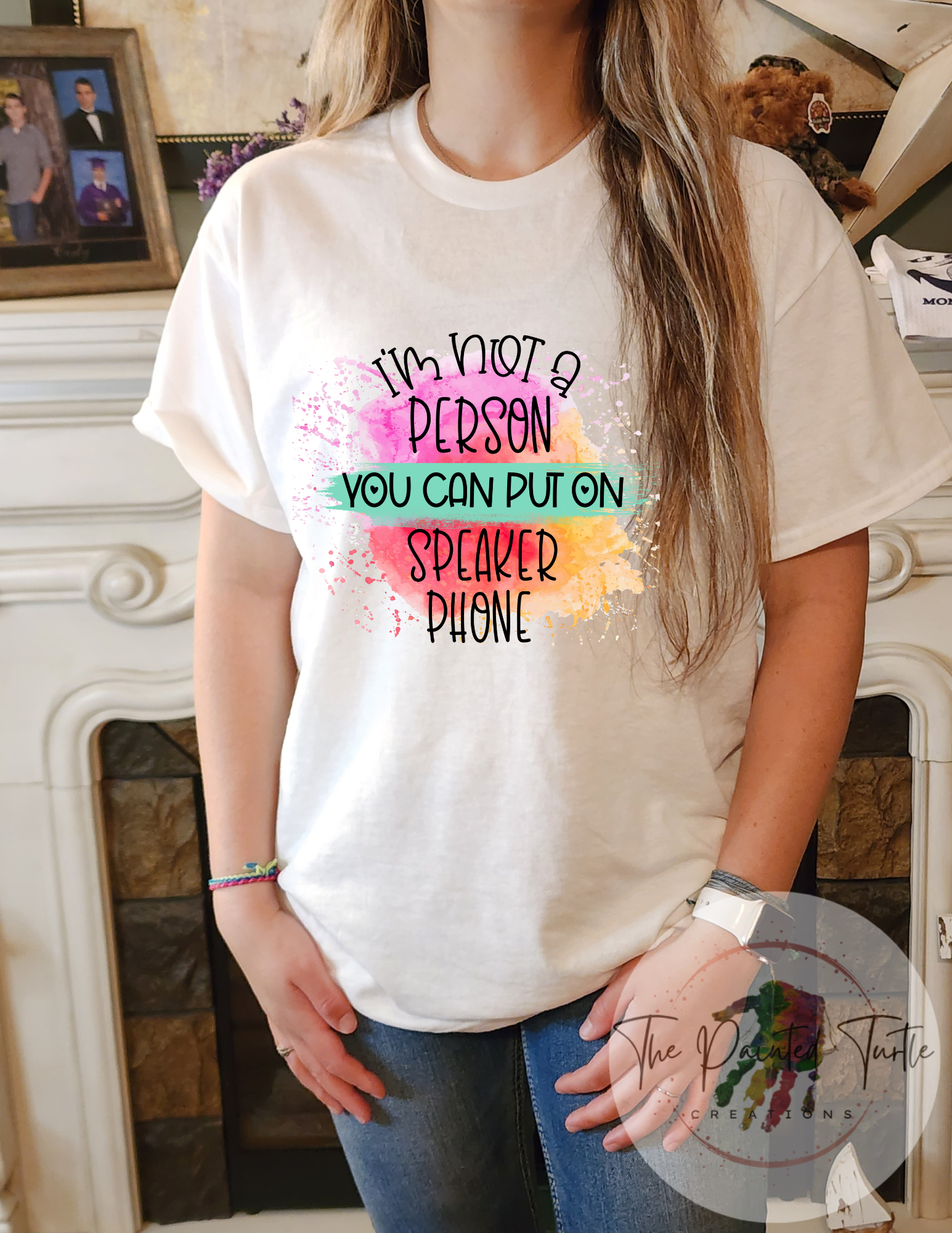 i'm not a person you can put on speaker phone sublimation shirt