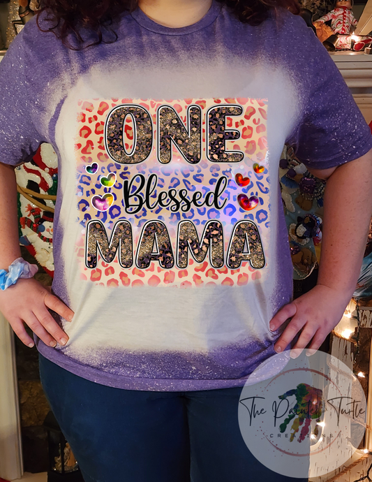 one blessed mama sublimation shirt