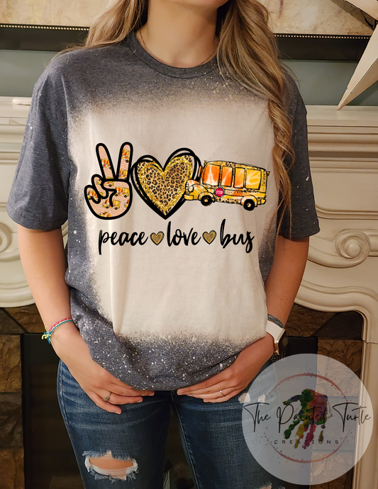 peace love bus sublimation shirt