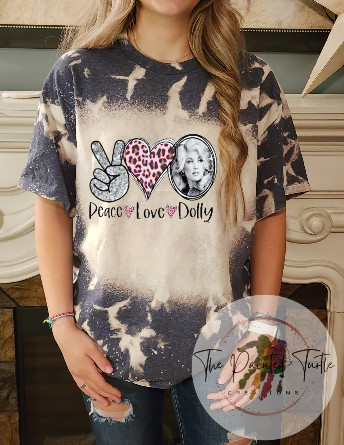 Peace-Love-Dolly- Sublimation Shirt