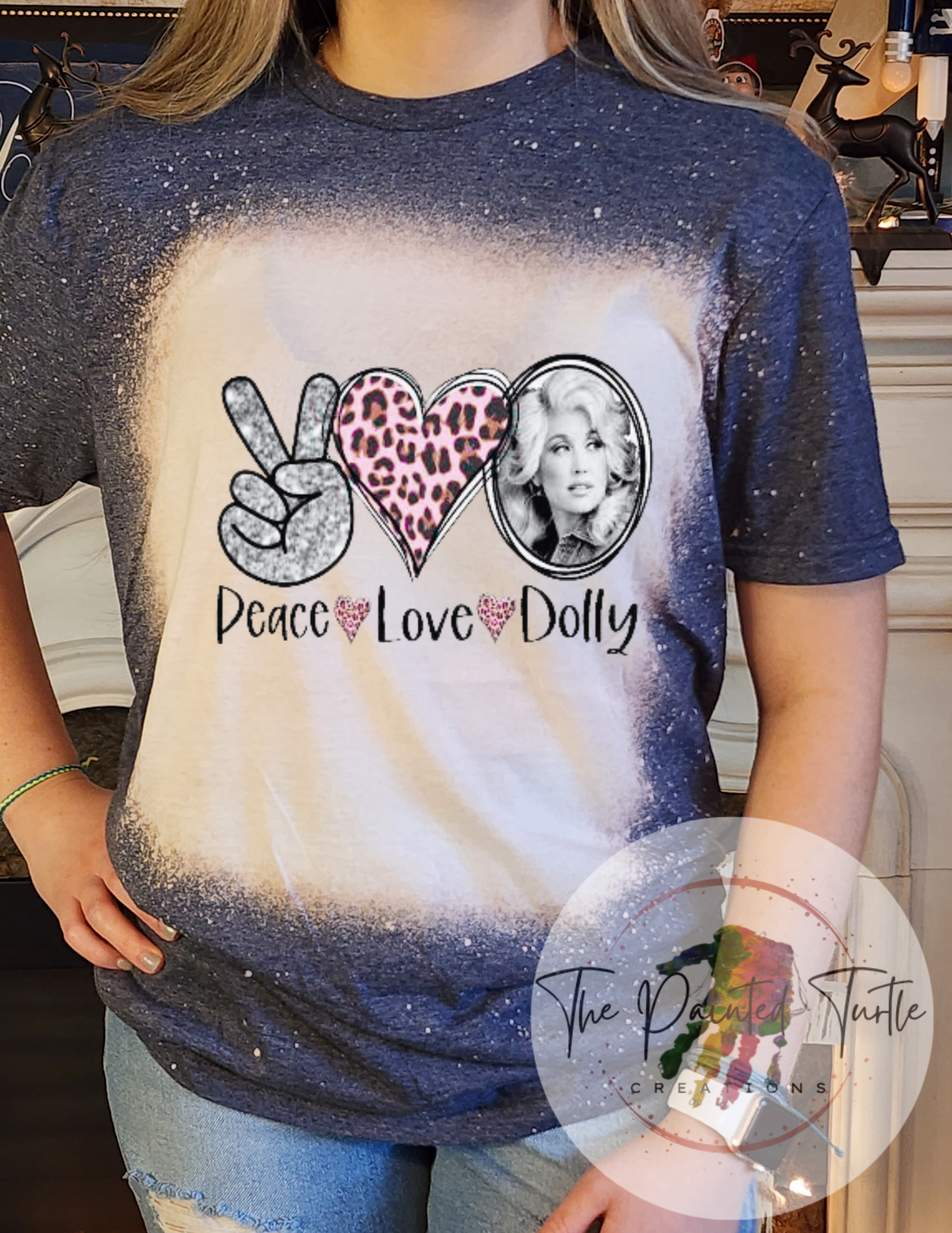 Peace-Love-Dolly- Sublimation Shirt