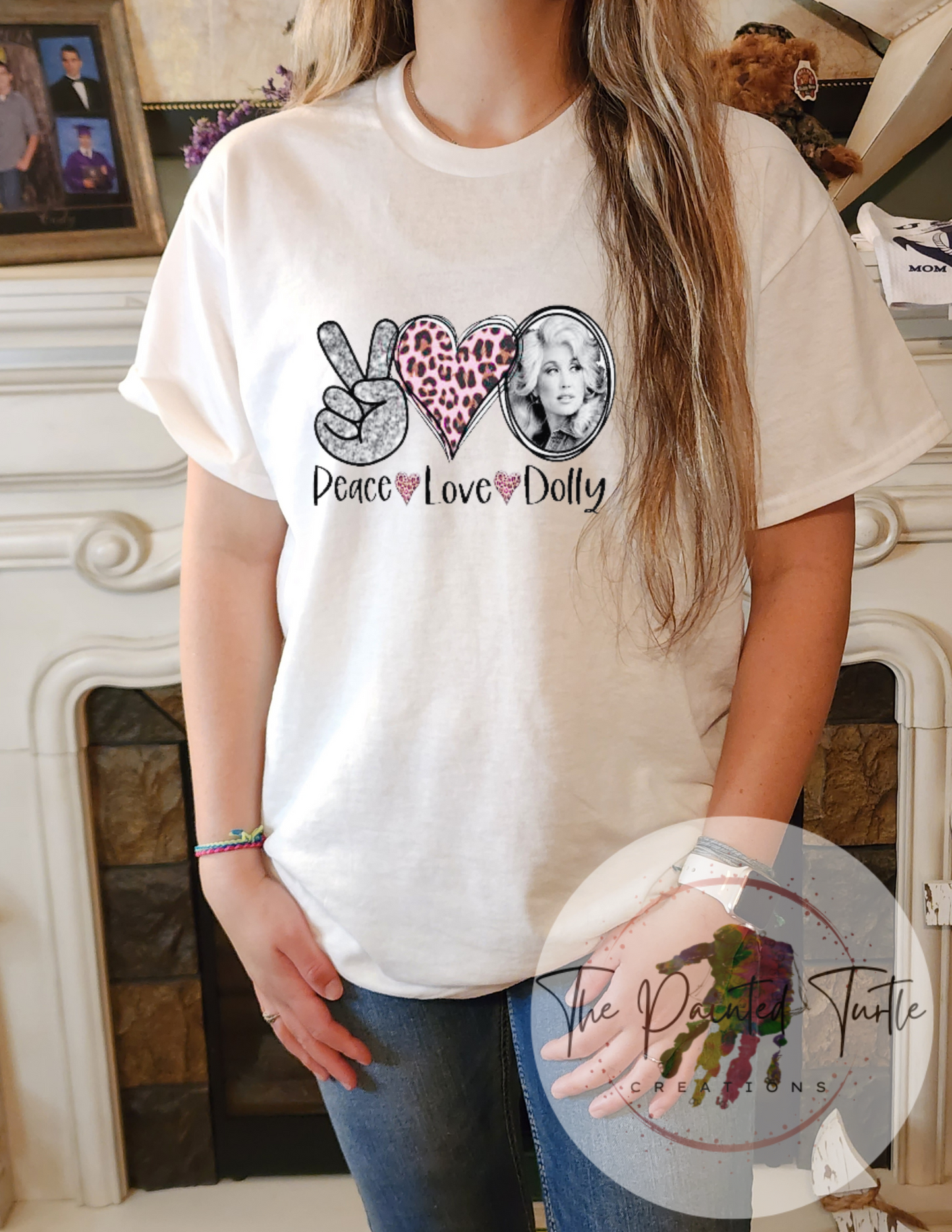 Peace-Love-Dolly- Sublimation Shirt