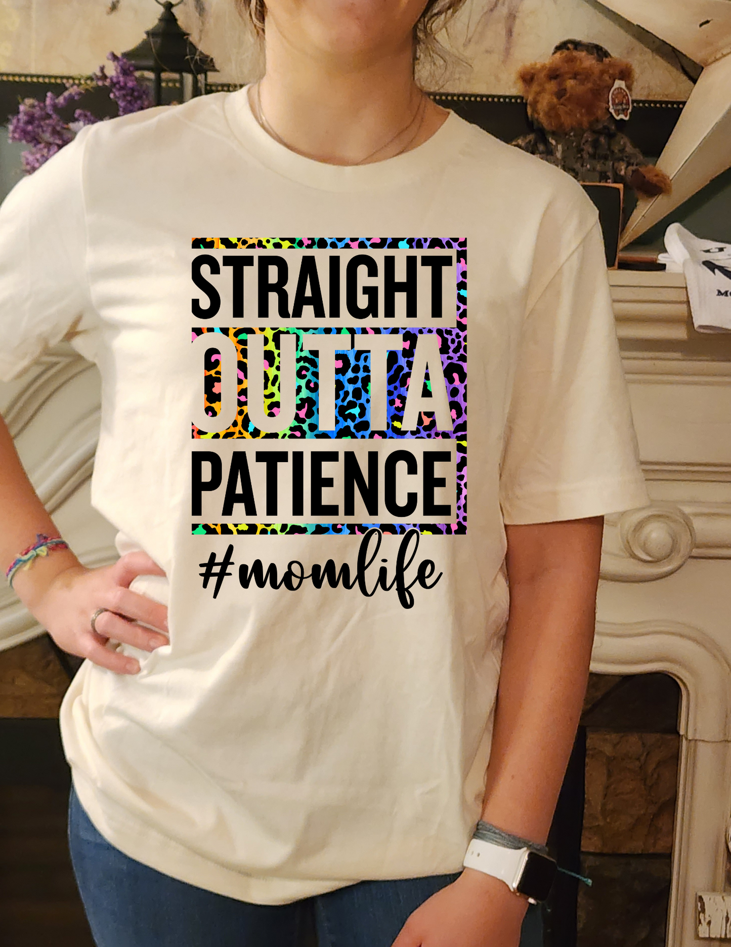 straight outta patience #momlife sublimation shirt