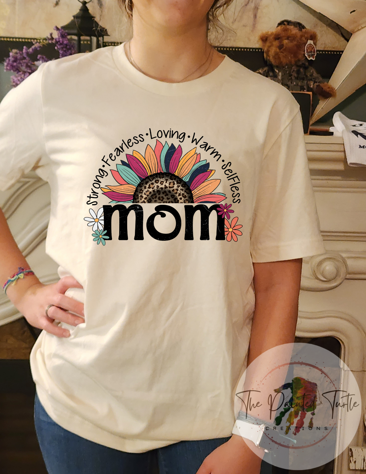 Sunflower Mom - Strong Fearless Loving Warm - Sublimation Shirt