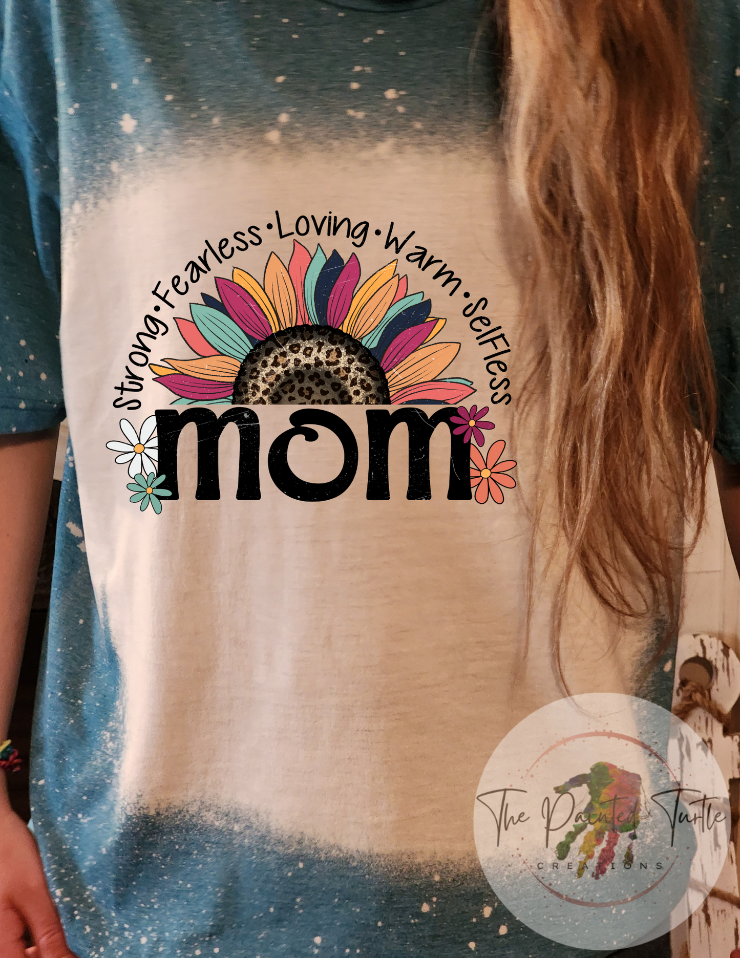 Sunflower Mom - Strong Fearless Loving Warm - Sublimation Shirt