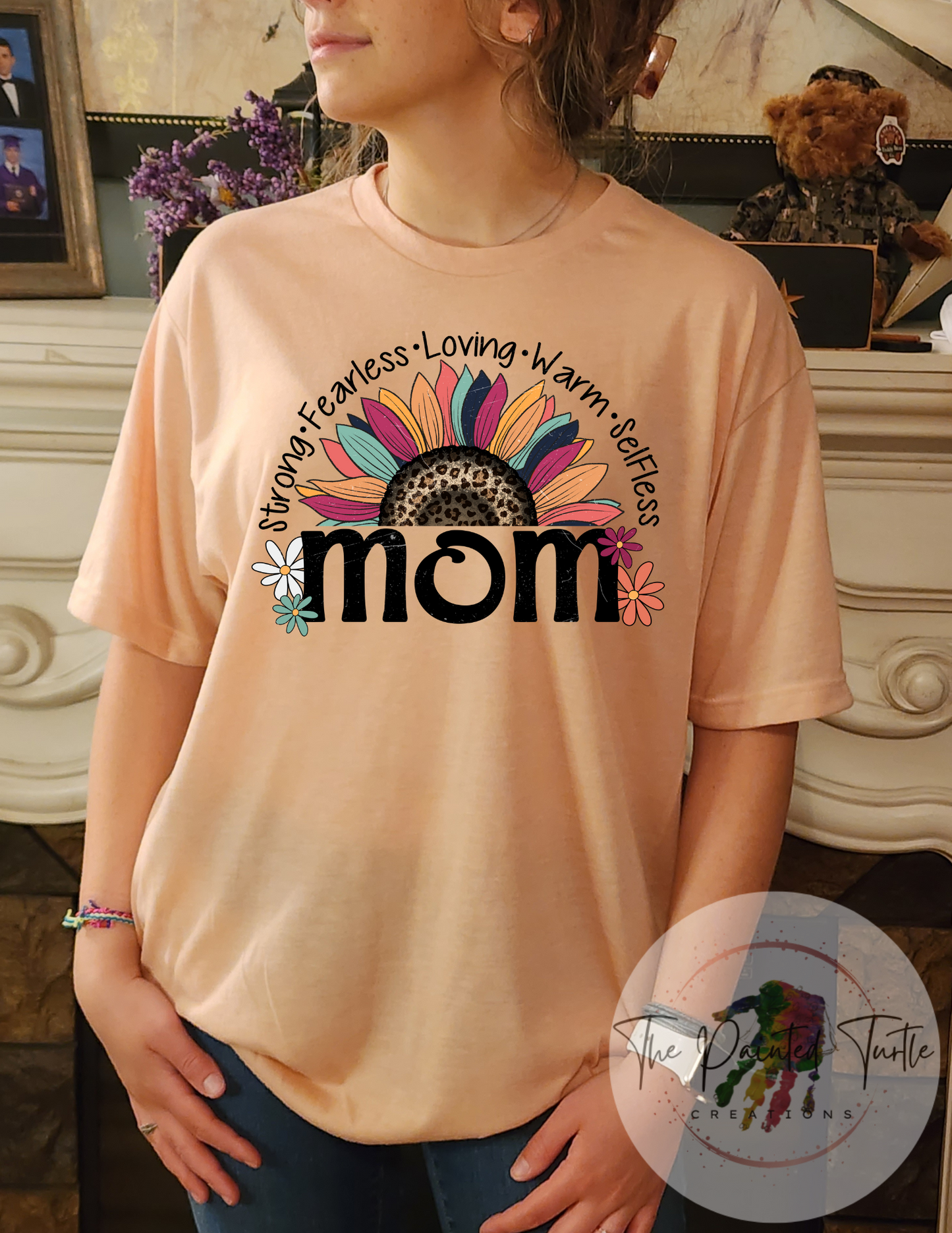 sunflower shirt - mom strong fearless loving warm selfless sublimation shirt