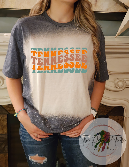 tennessee echo waves groovy waves front tennessee sublimation shirt