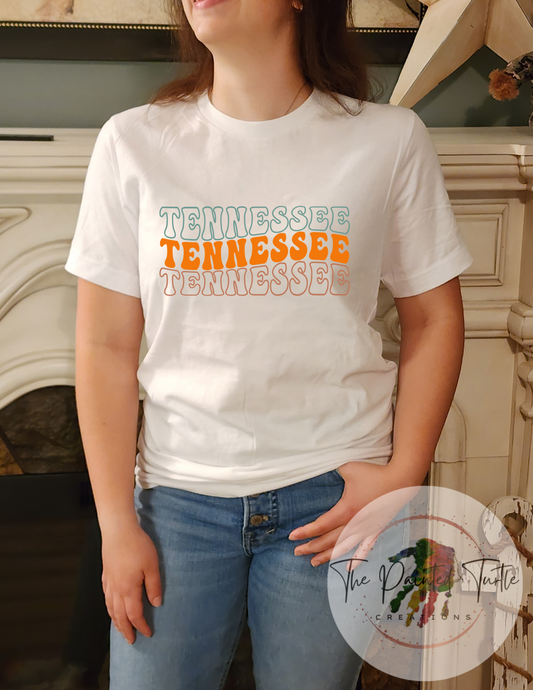 Tennessee Echo Waves Open- Sublimation Shirt